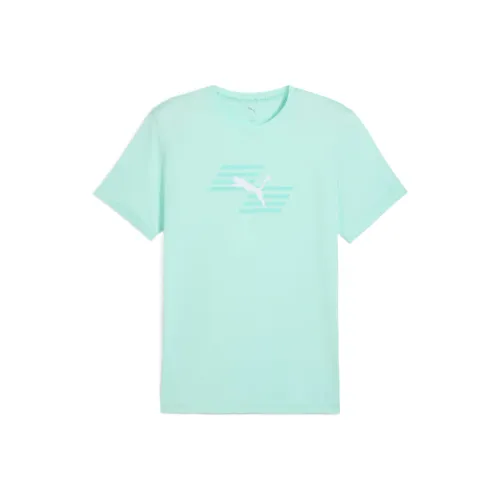 PUMA HYROX Мятно-зеленый Мужской T-рубашки