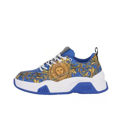 VERSACE JEANS Низкий топ Повседневная обувь Мужская Синяя