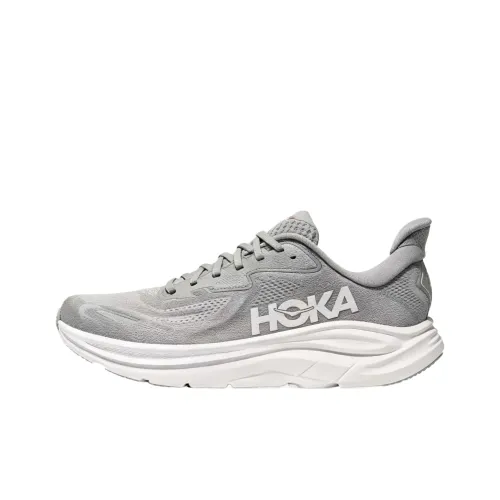 HOKA ONE ONE CLIFTON 10 Водонепроницаемый и Дышащий Беговые Кроссовки Мужские Stellar Серый