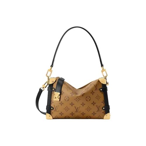 LOUIS VUITTON SIDE TRUNK Холст Сумка Средний Женский Коричневый