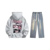 Set (Премиум Серый Стандартное Издание + Винтаж Синий Джинсы)