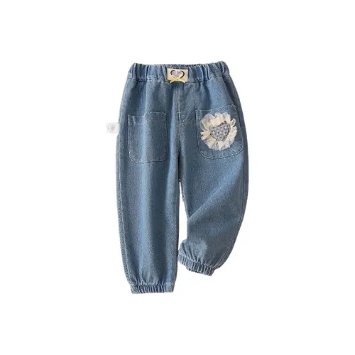 October Mommy Джинсы Весна-осень Солнечный день Синий Детский
