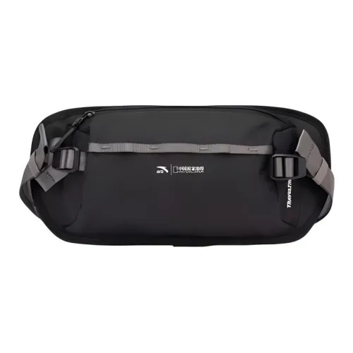 ANTA Китай National Geography Коллаборация Outdoor Collection Полиэстер Бананка Мужской Черный