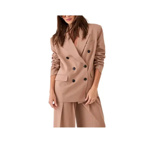 NASTY GAL Tailored Двойной Breasted OVERSIZED Блейзер Бизнес Костюм Женский