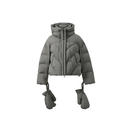 3COLOUR Каменный серый Женские пуховики