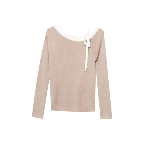 CHARM PICK Бежевый Женский Трикотаж