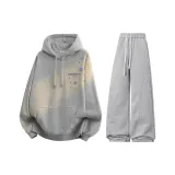 Свитшот и штаны цвета фотиния серый