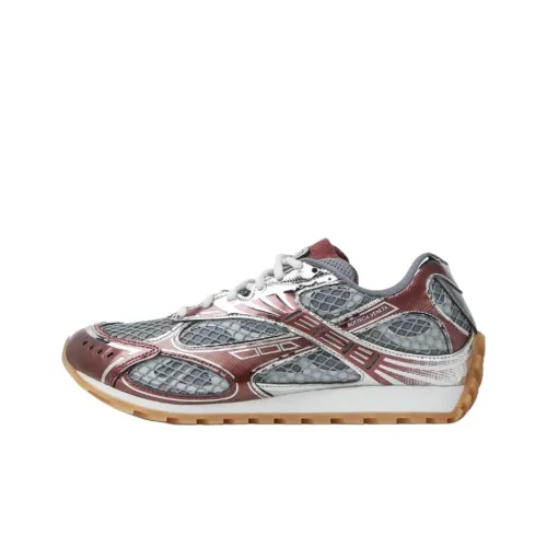 Bottega Veneta Orbit Low Топ Повседневная обувь Женская Серый Красный