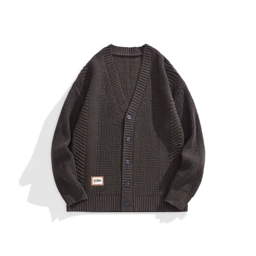 QIANJINNIU Темный кофейный унисекс трикотаж