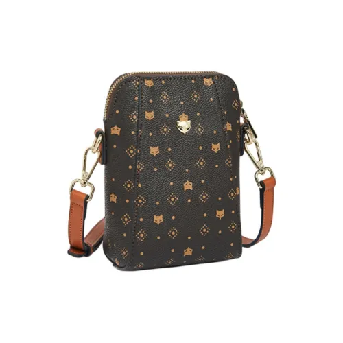 FOXER Чехол для телефона из синтетической кожи женский кофейный