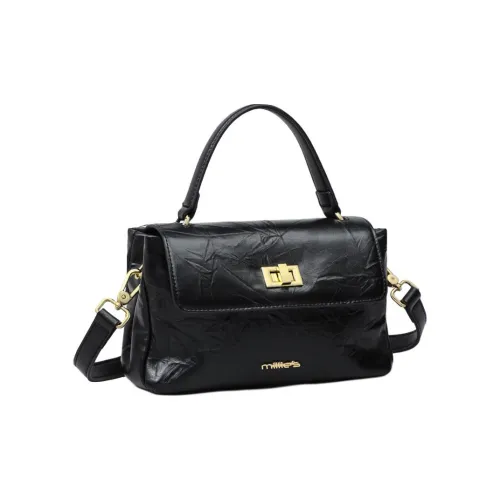 MILLIE'S Корова Кожа Сумка Женская Черная Мокко