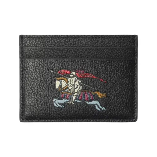 Burberry EKD Card Case​ Four Card Slots Centre Slip Compartment Hand-painted Edges