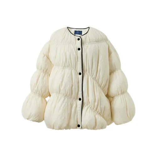 3COLOUR Ecru Женские Пуховики