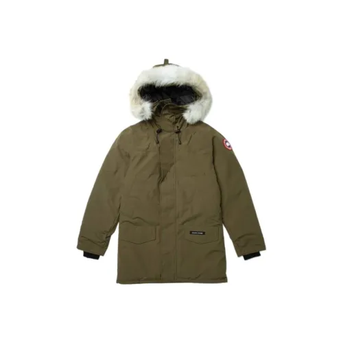Canada Goose Langford Series Пуховик PARKA Пальто Зимний Мужской Армейский зеленый