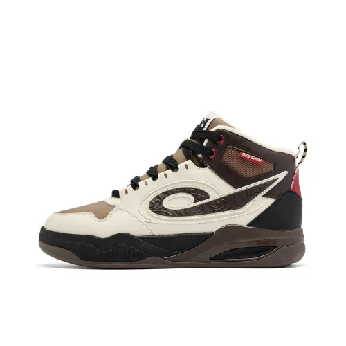 QIAODAN Высота Увеличивающие Устойчивые к Износу Противоскользящие MID Топ Скейтборд Кроссовки Мужские