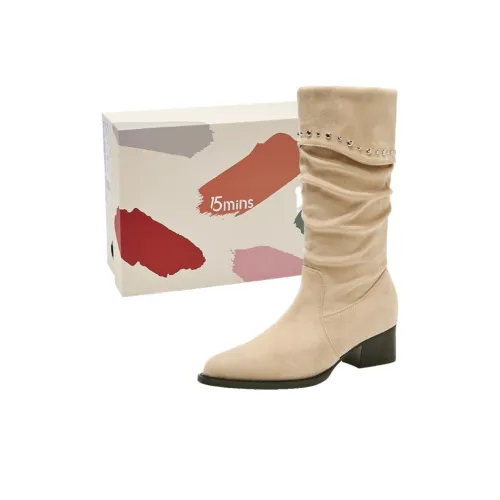 15 MINS Женские сапоги на высоком каблуке 6 см