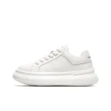 Белый [Shiro Обувь Мужская Зимняя 2025 Новый Приход Платформа Увеличение Высоты Стильный Модный Повседневная Скейтборд Обувь]