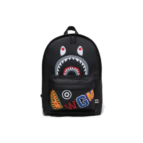 A BATHING APE Синтетическая кожа Рюкзак Стандартный Унисекс Черный