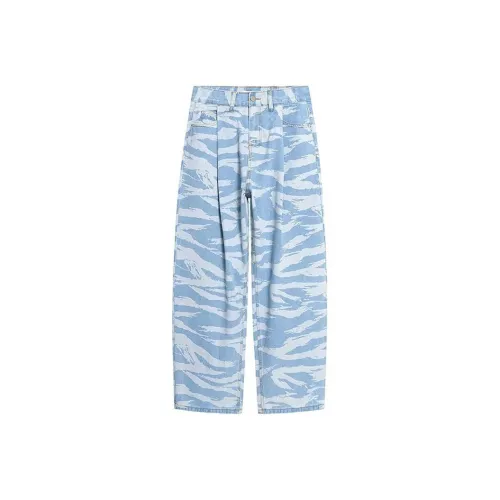 QEWBG Синий Унисекс Повседневные Штаны