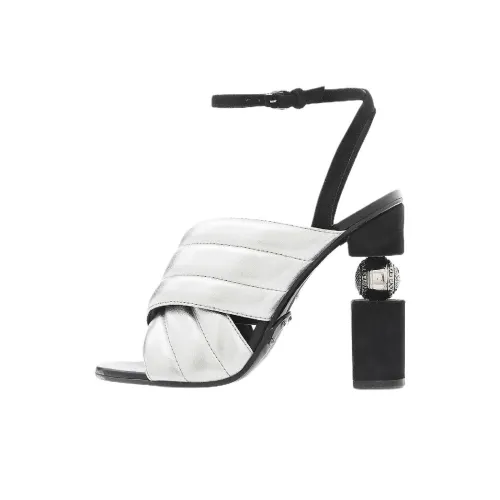 BALMAIN One Ремешок Сандалии Женские Серебряные