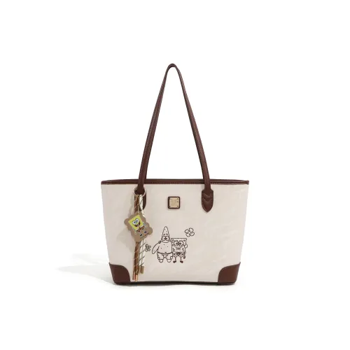 SPONGEBOB SQUAREPANTS ПУ (полиуретан) Сумка через плечо Большая Женская Коричневая