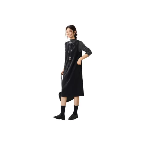 Mo Han Yi Mei Длинное платье с длинными рукавами женское