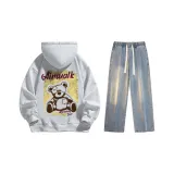 Set (Премиум Серый Стандартное Издание + Винтаж Синий Джинсы)