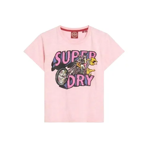 SUPERDRY Розовые Женские T-рубашки