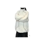 Абрикосовый хлопковый пуховик