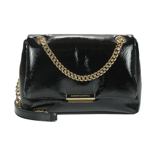 ARMANI EXCHANGEAE Сумка через плечо из синтетической кожи среднего размера женская черная