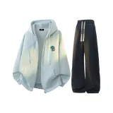 Мятно-зеленый + черный K [с флисовой подкладкой, улучшенный]