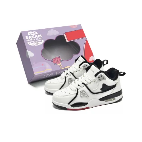 7 SEVFUN Скейтборд Кроссовки Низкие Белые Черные с Флисовой Подкладкой Унисекс