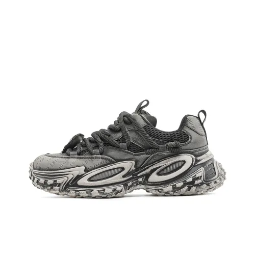 FACKRAM Дышащий Легкий Увеличивающий Высоту Низкий Топ Кроссовки с Толстой Подошвой Мужские