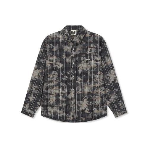 Бейсик Без Крой Черная Клетка Унисекс Рубашки