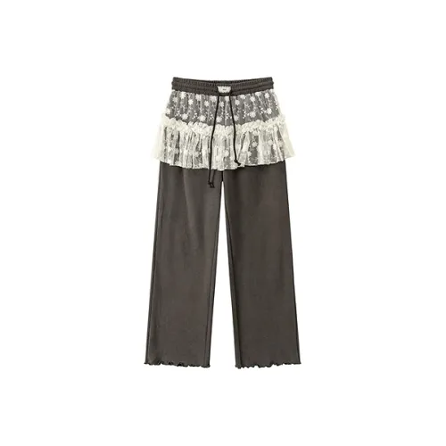 CHUU Carbon Gray Женские Повседневные Штаны