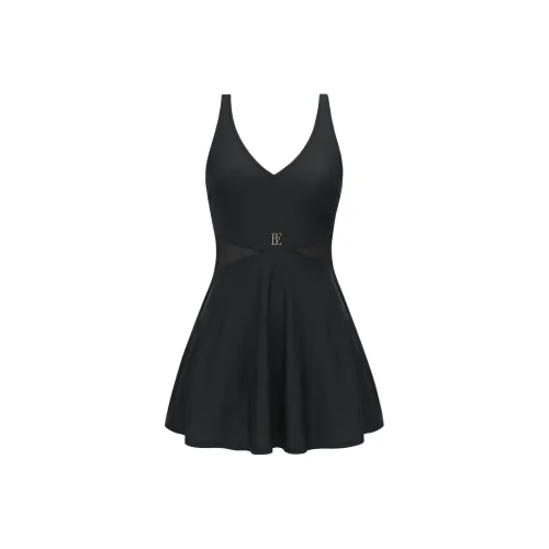 BALNEAIRE Маленькое черное платье Ван-Пис Купальник Женские