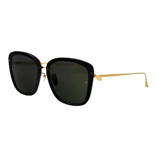 Linda Farrow Ацетат Кошачий глаз Солнцезащитные очки Унисекс Черный