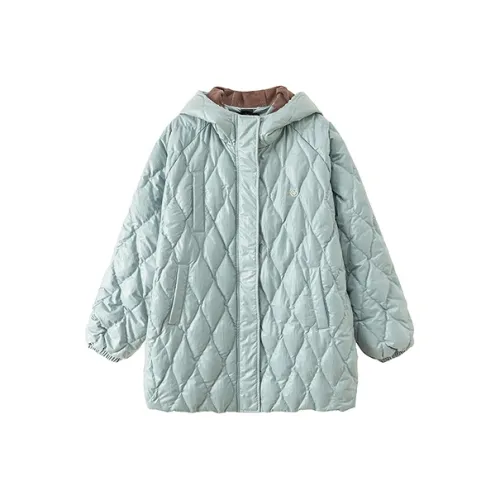 CHUU Серый Синий Женский Пуховик