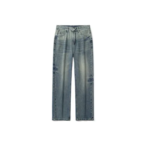 Miniso Светло-синий промытый мужской джинсы