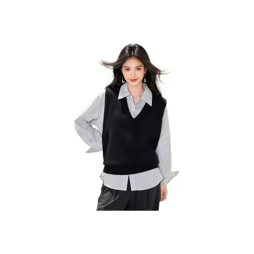 HIPHOPPUNKS Черные Женские Жилеты