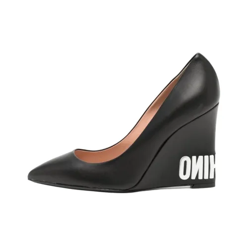 MOSCHINO Клиновидный каблук Высокие каблуки 10,5 см Женские Черный