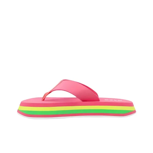 MSGM Резина Подошва Шлепанцы Женские Розовые