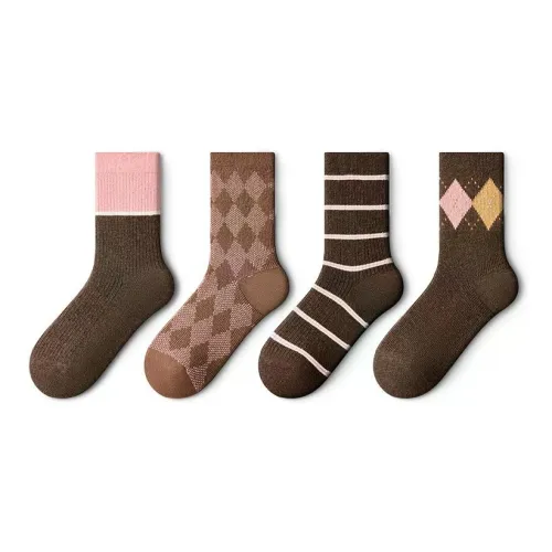 PRIMEET Носки Crew Женские упаковка из 4 пар