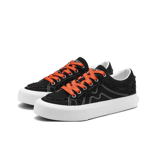 Miniso Скейтборд Кроссовки Низкие Классические Черные Золотые Унисекс