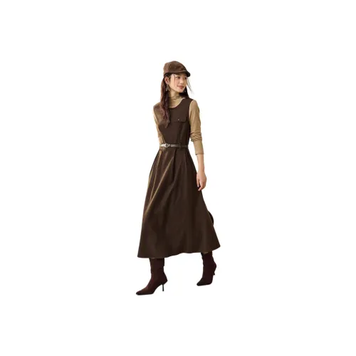 Mo Han Yi Mei Длинное платье с длинными рукавами женское