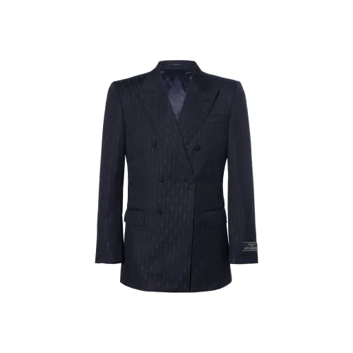 GUCCI SS23 Бизнес-костюм Пальто Мужской Темно-синий