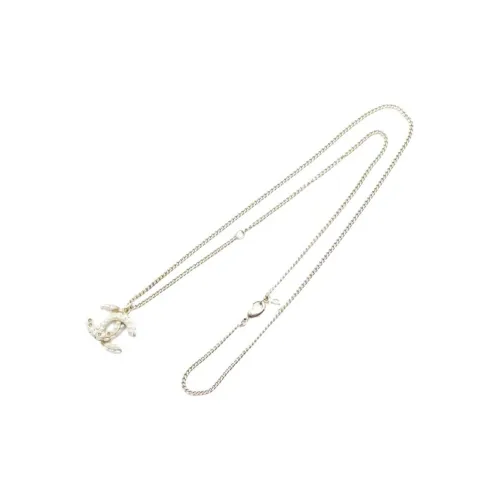 CHANEL Ожерелья Женские Золотисто-белый