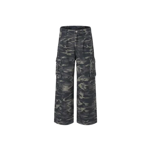 SONGS ALONG Камуфляж Унисекс Карго Брюки