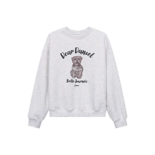 CHARM PICK Linen White Women's Sweatshirts CHARM PICK Льняные Белые Женские Свитшоты