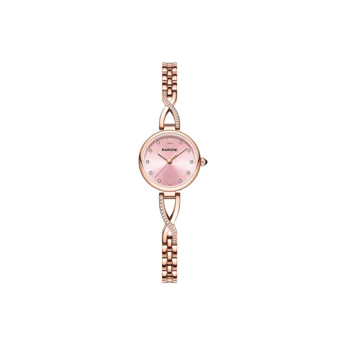 RARONE Маленькая круглая подвеска S Кварцевый механизм Ремешок из нержавеющей стали Часы Женские Многоцветный циферблат часов